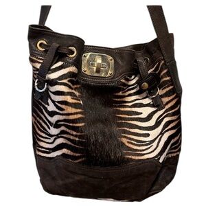 Paolo Masi Zebra Print Shoulder Bag